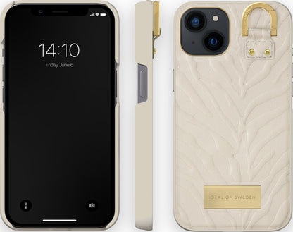 Coque iDeal Of Sweden Fashion Atelier pour iPhone 13, motif zèbre écru