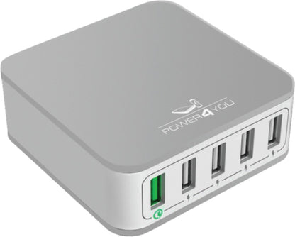 Schwaiger LAD450 532 2 Stück Ladegerät für Mobilgeräte Indoor Silber, Weiß