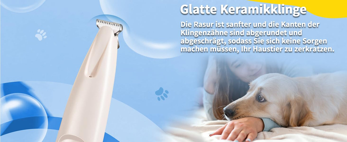 Paw Trim Pro Dr. Pfoten Pfotentrimmer, Hundeschermaschine für Hunde Extra Leise, Hundepfoten Trimmer Mit LED-Licht, Pawtrim pro-Schmerzfreie Pfotenpflege in Sekundenschnelle