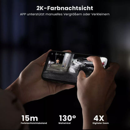 ieGeek Akku ÜberwachungsKamera Außen WLAN Outdoor Kabellos Kamera mit Solarpanel