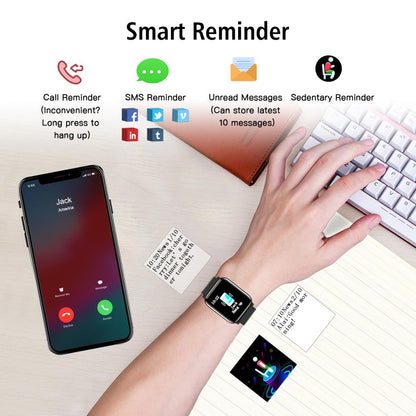 L8star Fitness Tracker, Continuous Heart Rate Monitor IP67 Waterproof Smart Activity Tracker with 6 Sports Mode,Sleep Monitor,Pedometer Smart Wrist Band for Women Men