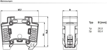 grenda-hammer® Douille d'étanchéité Neozed avec bouchons à vis et 3 x Sicherungen (D01-3x10 Ampère (rot)