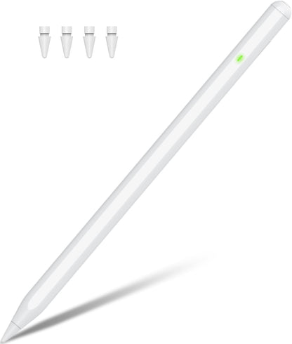 Pencil 2. Generation für iPad (2018-2025), Pencil für Pad mit Palm Rejection und Neigungssensitivität, Pen für Pad Pro 13''/12,9''/11'', iPad 10-6, Mini 6/5, Air 5/4/3/M2 (Weiß)