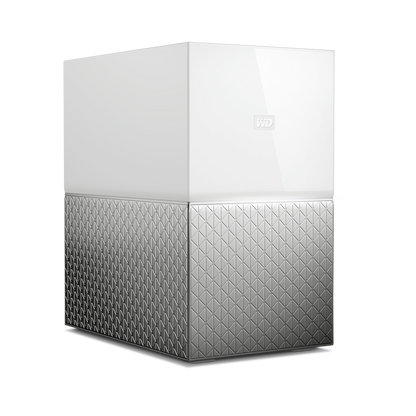 WD (Western Digital) My Cloud Home Duo 4TB Externe HDD-Festplatte (USB-Anschluss für den schnellen Import von Fotos, Videos und Dokumenten aus USB-Flashspeichern und externen Festplatten)