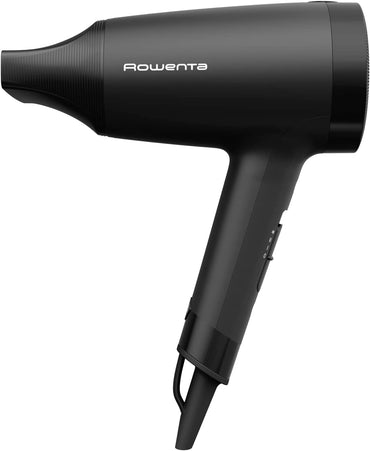 Rowenta CV1801 Express Style Haartrockner, 1900 Effiwatt, 2 Einstellungen, leistungsstark, Kaltlufttaste, 1,8 m Netzkabel, kompaktes und ultraleichtes Design, Schwarz