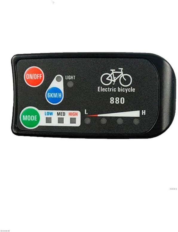 Elektro-Fahrraddisplay 24V 36V 48V KT-LED880 Ebike-Display mit SM- oder wasserdichtem Anschluss für Ebike Conversion Kit-Teile