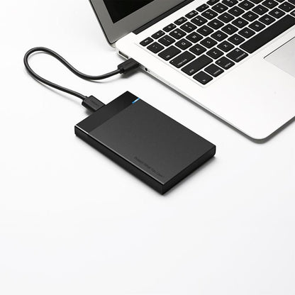 UGREEN US221 SATA Externes Lafwerksgehäuse HDD 2.5 Zoll USB 3.0 + USB-C sur USB-C 3.1 (Noir)