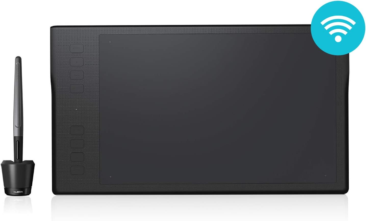 Tablette graphique HUION Inspiroy Q11K avec câble, capacité d'impression de 8 192 faches, 8 combinaisons tactiles réglables, 11 x 6,87 pouces, pour Mac et PC Windows.