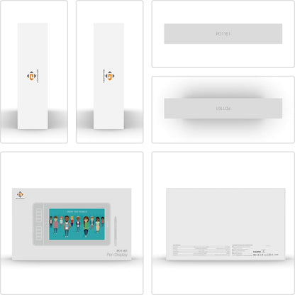 GAOMON PD1161 11,6-Zell-Stift-Display avec 8 goûts et batterie perdue 8192-Schritt-Stift