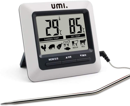 Umi. Fleischthermometer, digitales Bratenthermometer, Ofenthermometer, Grillthermometer, Barbecue Smoker Kerntemperaturthermometer mit Sonde für das Kochen von Fleisch in der Küche