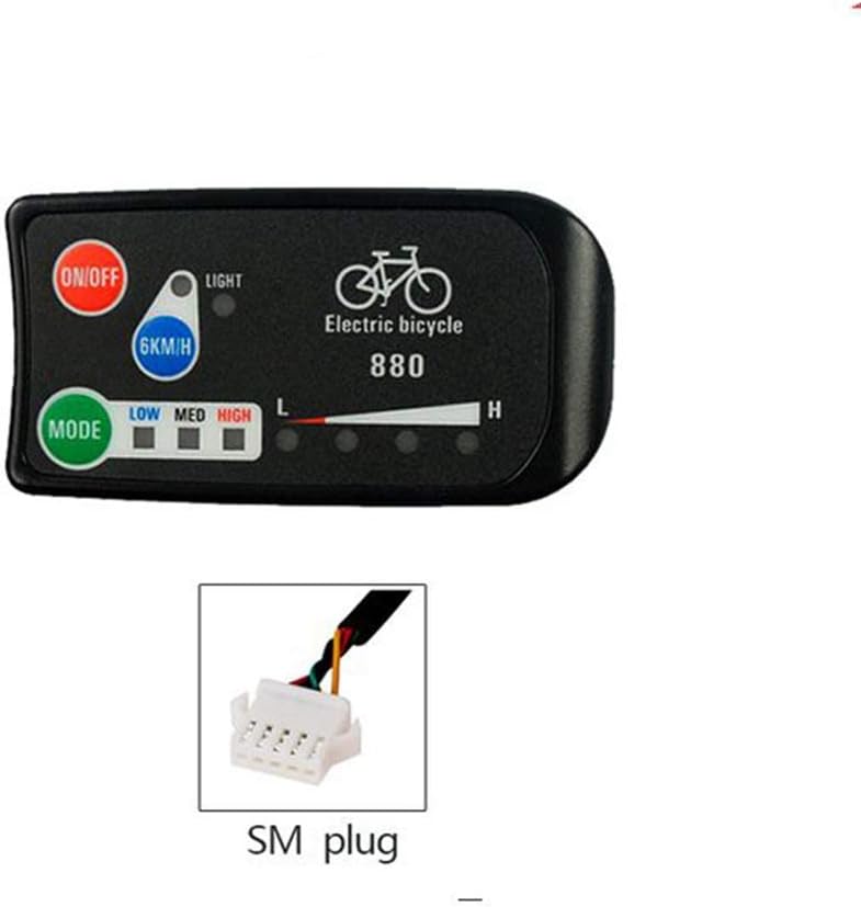 Elektro-Fahrraddisplay 24V 36V 48V KT-LED880 Ebike-Display mit SM- oder wasserdichtem Anschluss für Ebike Conversion Kit-Teile