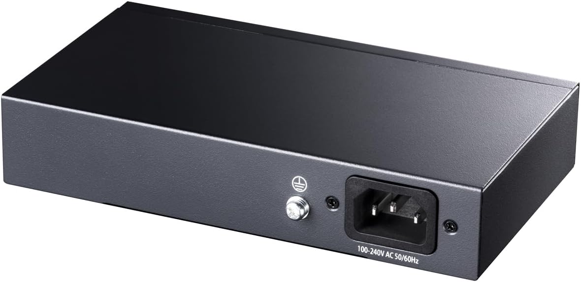 Cudy Poe+ Switch 6 Ports 10/100Mbps, 60W, 4 Poe/Poe+, Switch Unmanaged, CCTV-Modus, VLAN, Keine zusätzliche Stromversorgung, FS1006P