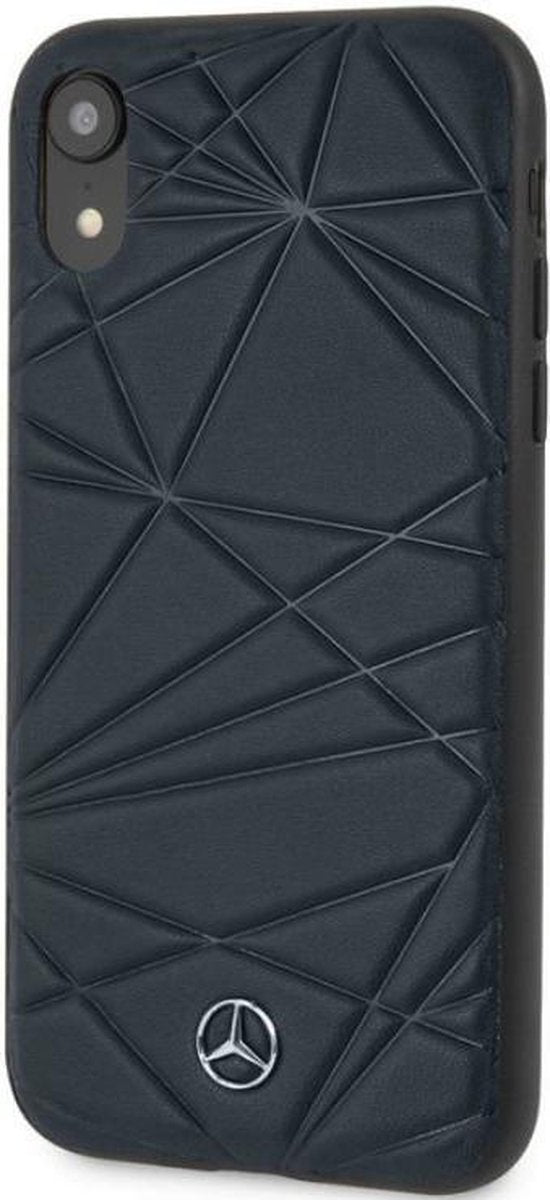 CG Mobile Mercedes Twister Hartleder iPhone XR Coque – Bleu