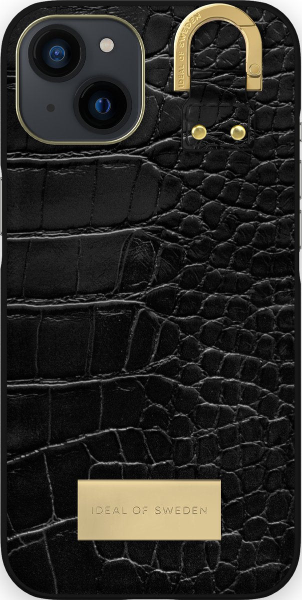 Coque iDeal Of Sweden Fashion Atelier pour iPhone 13 Noir Croco