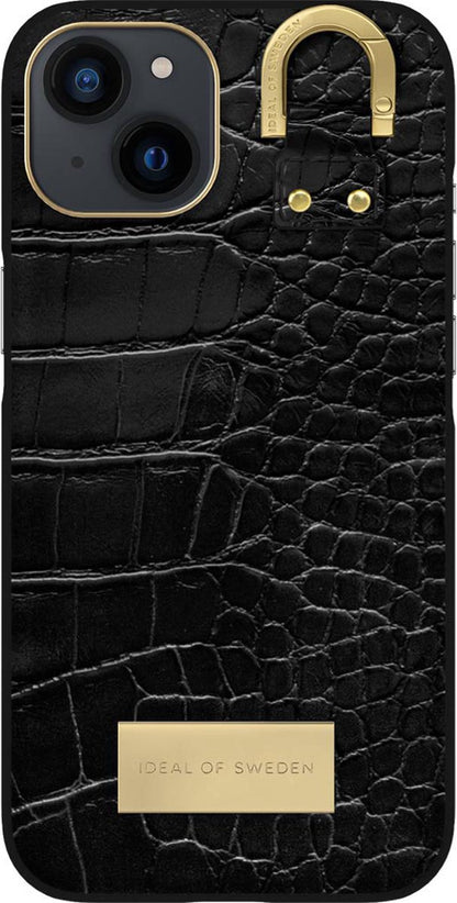 Coque iDeal Of Sweden Fashion Atelier pour iPhone 13 Noir Croco