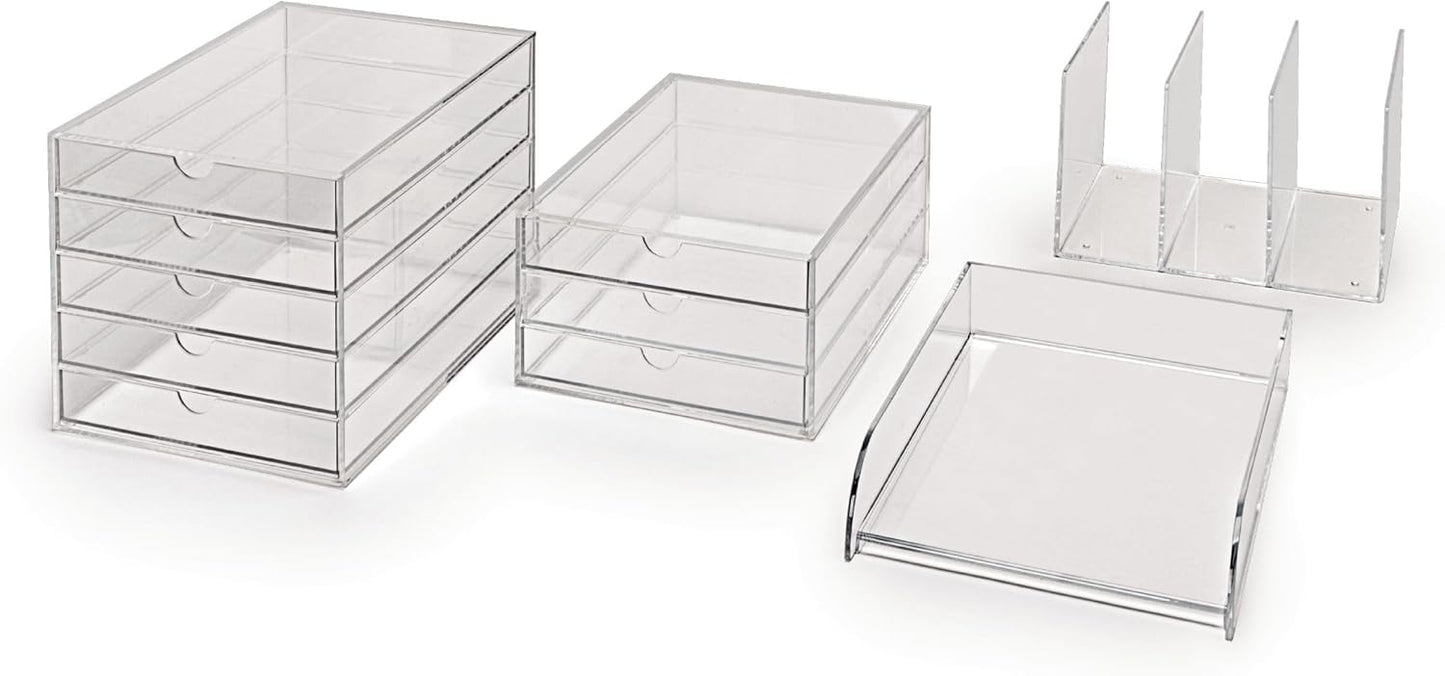 MAUL Acryl Katalog-Stehsammler glasklar 3-Fächer