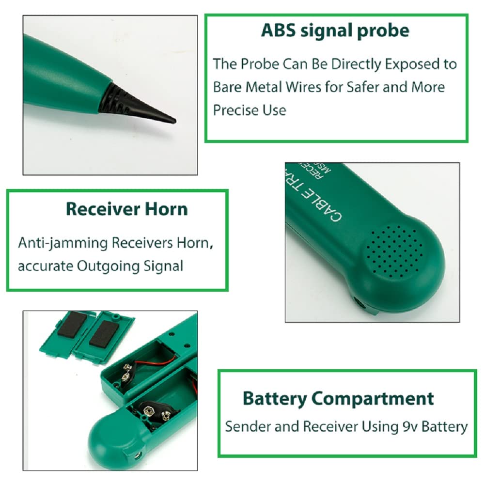 Kabel-Tracker für Kabeldetektor, multifunktionaler Kabeldetektor für Netzwerk-Kabeltester, Testschaltungstransit