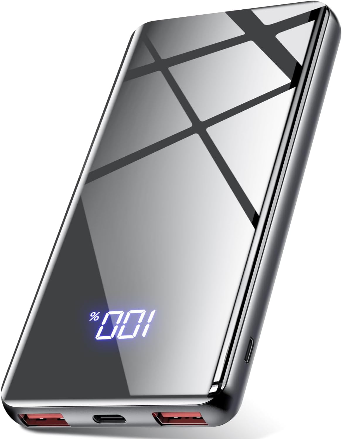 Lazci Powerbank, 22,5 W, 20000 mAh, externer Akku mit USB-C-Eingang und -Ausgang, PD 3.0 QC 4.0, kompatibel mit iPhone 15 14 13 12 Pro Max, Samsung Galaxy, iPad – Grau