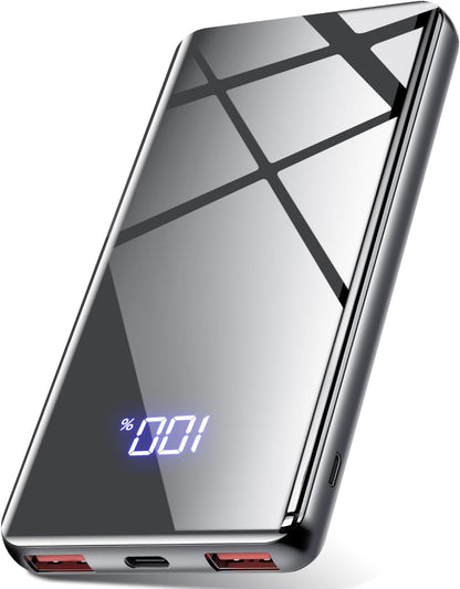 Lazci Powerbank, 22,5 W, 20000 mAh, externer Akku mit USB-C-Eingang und -Ausgang, PD 3.0 QC 4.0, kompatibel mit iPhone 15 14 13 12 Pro Max, Samsung Galaxy, iPad – Grau