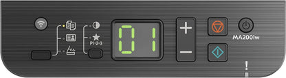 Imprimante laser multifonction Kyocera MA2001w WLan 3-en-1 Utilisé : Drucker Scanner Kopierer. 20 pages A4 par minute. USB 2.0, 1 200 ppp, fonction de numérisation non compatible avec Apple IOS