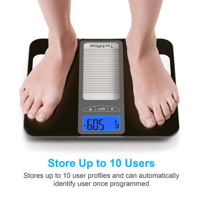 TechRise Body Weight, poids corporel numérique, poids intelligent, reconnaissance automatique de 10 utilisateurs, poids corporel,