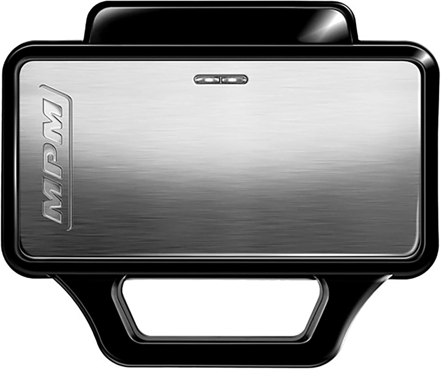 MPM - MOP-45M - Appareil à croque-monsieur - Grille-pain - Pour 4 sandwichs/paninis - Boîtier stable et autonome - Plateaux anti-casse - Contrôle automatique de la température - Électrique - Noir