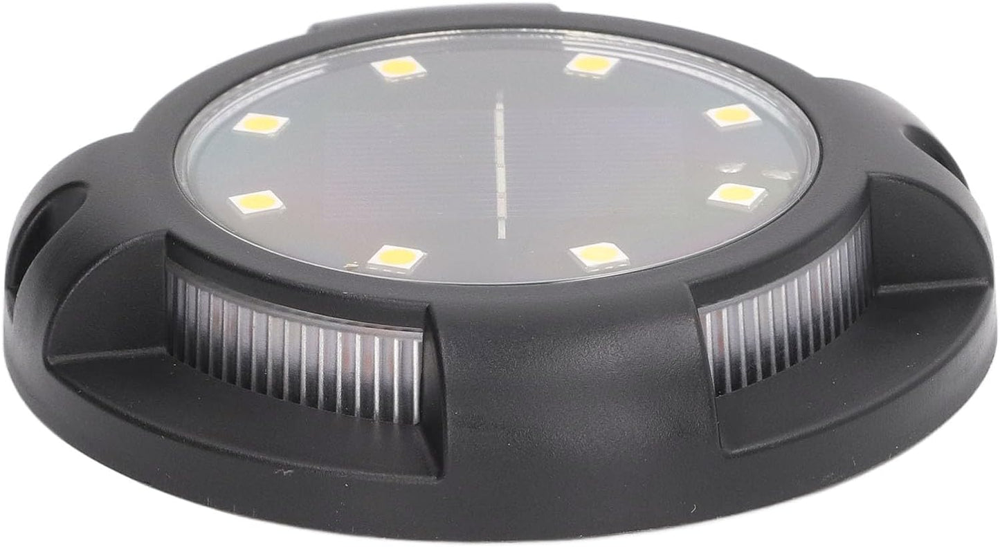Solar-Bodenleuchten, Solarleuchten für den Außenbereich, 8 Panel-LEDs, wasserdicht, staubdicht, für Gehwege (8 Lichter, warmes Licht und Farblicht)