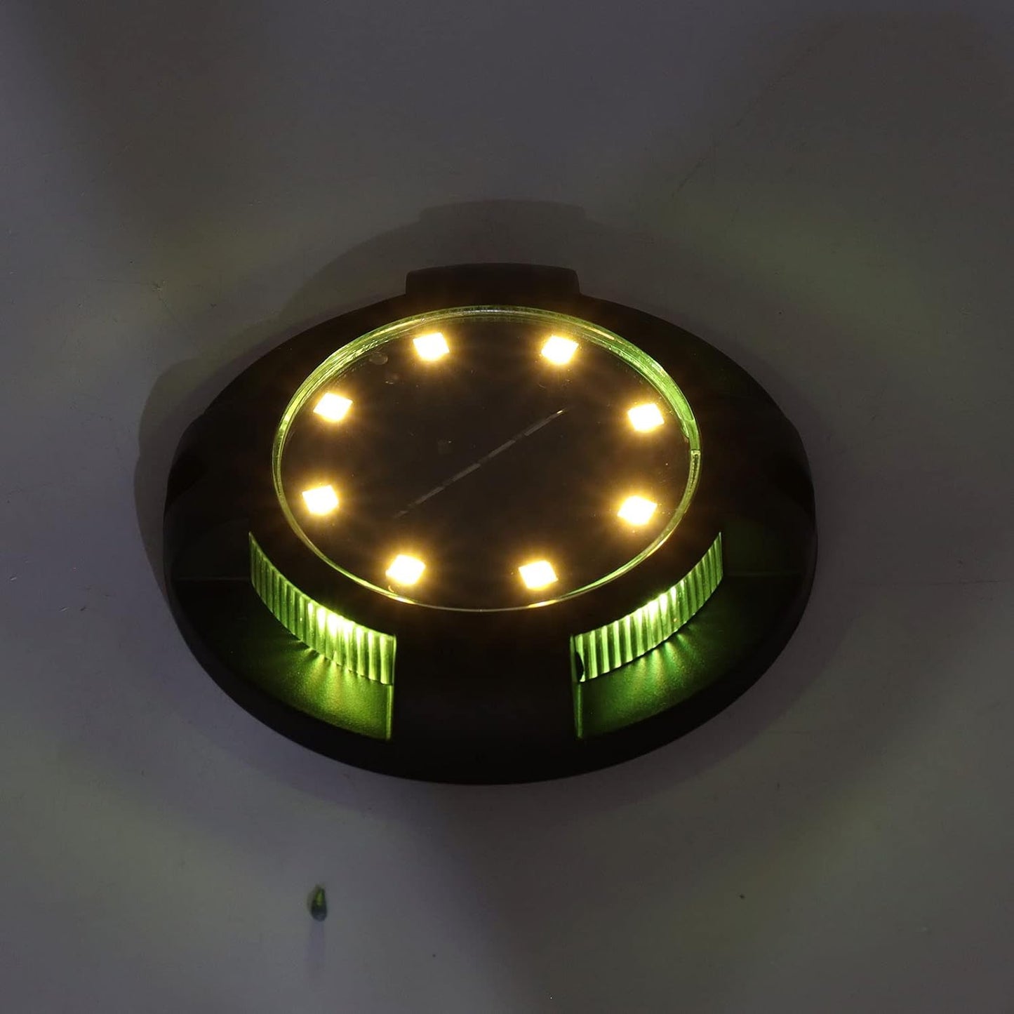 Solar-Bodenleuchten, Solarleuchten für den Außenbereich, 8 Panel-LEDs, wasserdicht, staubdicht, für Gehwege (8 Lichter, warmes Licht und Farblicht)