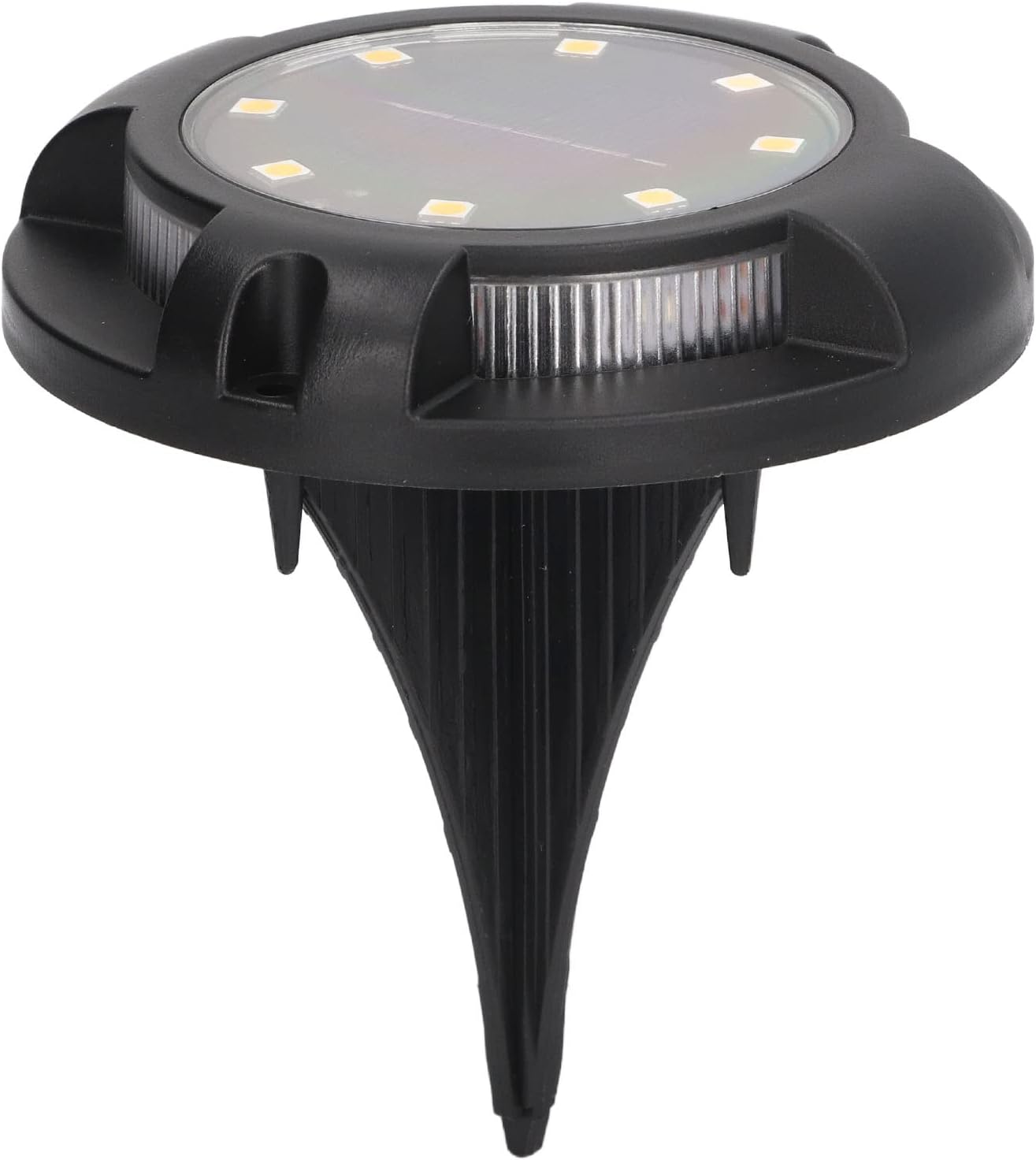 Solar-Bodenleuchten, Solarleuchten für den Außenbereich, 8 Panel-LEDs, wasserdicht, staubdicht, für Gehwege (8 Lichter, warmes Licht und Farblicht)