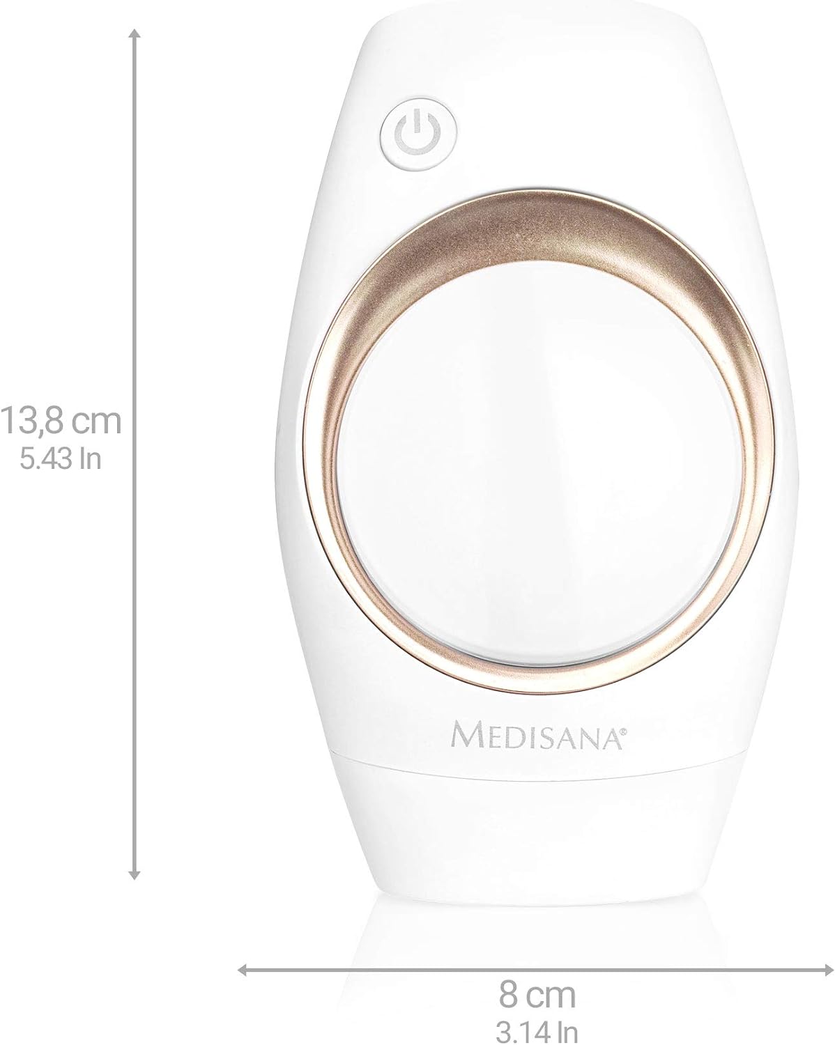 Traitement d'épilation Medisana IPL 840, traitement d'épilation avec une surface lisse et haute, réduction des poils avec 100 000 impulsions lumineuses, traitement d'épilation avec capteur élevé et 6 intensités