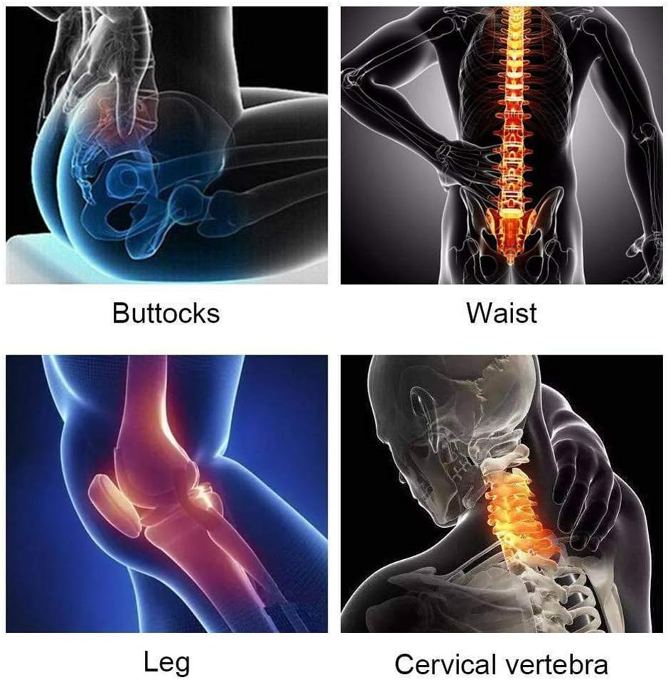 BSTQC Massagepistole, 4 Köpfe, Handmuskelmassagegerät, 6 Geschwindigkeiten, persönliche Muskelgesundheit, Tiefenentspannungsmassagegerät