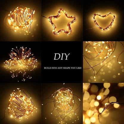 LICHPRO 2er-Pack Solar-Lichterkette, 8 Modi, Außen- und Innenbereich, 150 x 2 warmweiße LEDs, 15 x 2 m, IP65 wasserdicht, für Weihnachten, Dekorationen, Festivals, Garten, Balkone, Partys, Hochzeiten, Camping, [Energieklasse A]