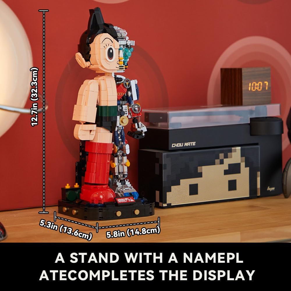 PANTASY Astro Boy Roboter-Bausatz 32 cm Klemmbaustein 1258 Teile