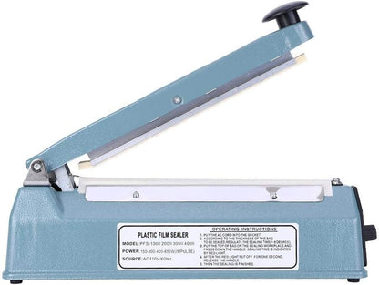 PFS-300 Manual Heißsiegelmaschine, 270 W Impulse Handsiegelgerät, Heißsiegelmaschine, 12-Zoll-Impulseschweißgerät für Kunststoffverpackungsbeutel (US-Stecker 110 V)