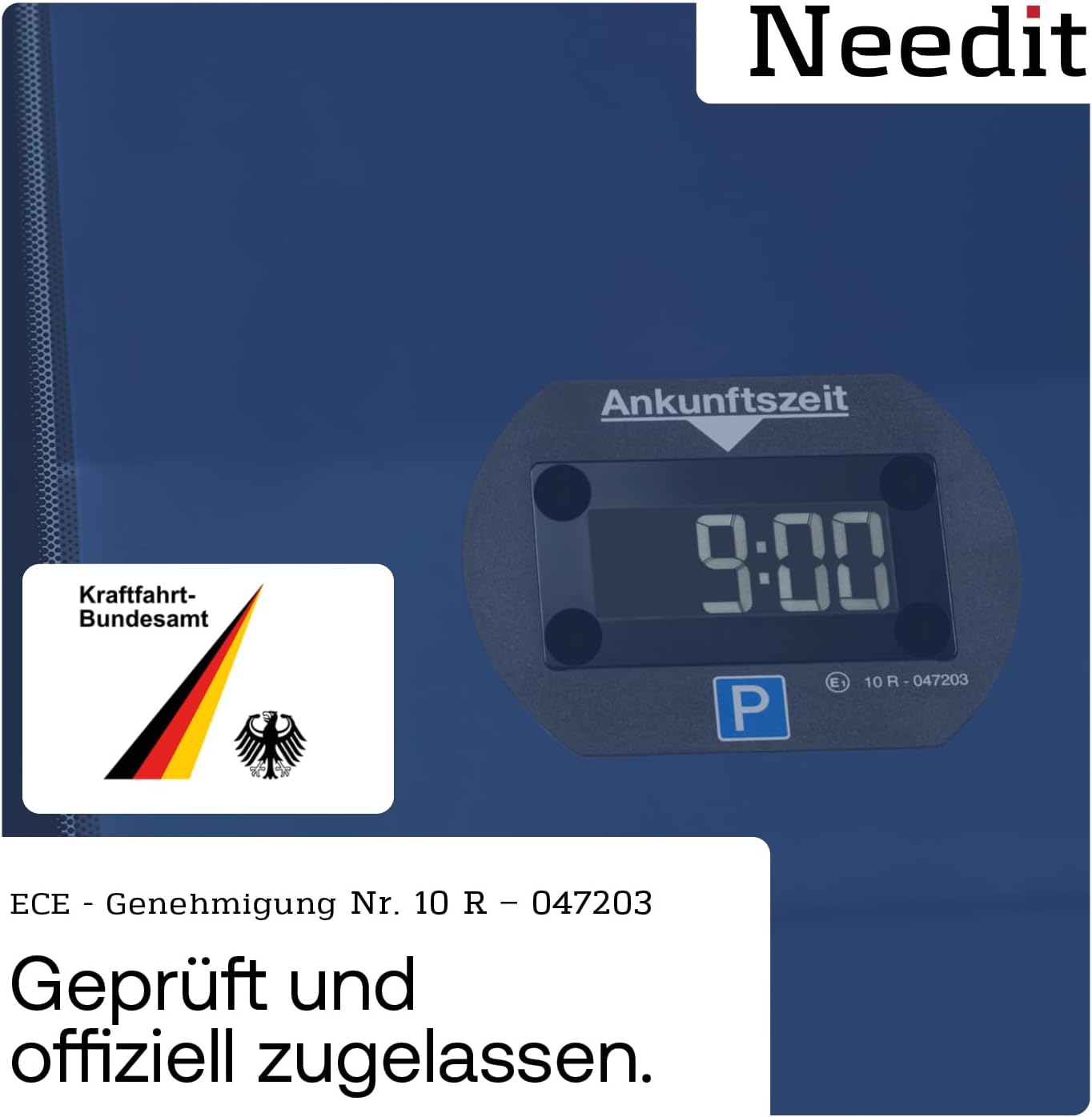 Park Lite Elektronische Parkscheibe Digitale Parkuhr Mini zugelassen von Needit