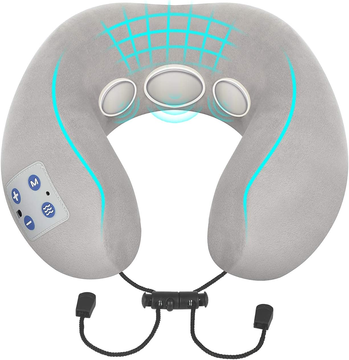Appareil de massage du corps, BOMBOMDA Appareil de massage du corps intelligent avec fonction chauffante, appareil de massage électrique TENS-Puls – 9 modes, 15 intensités, utilisation à la maison, au bureau, en plein air, en voiture