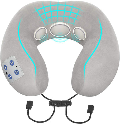 Appareil de massage du corps, BOMBOMDA Appareil de massage du corps intelligent avec fonction chauffante, appareil de massage électrique TENS-Puls – 9 modes, 15 intensités, utilisation à la maison, au bureau, en plein air, en voiture
