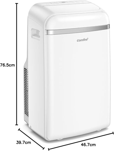 Comfee Mobiles Klimagerät PAC 12000, 12000 BTU 3,5kW, Kühlen&Ventilieren&Entfeuchten, Raumgröße bis 117m³(43㎡), Mobile Klimaanlage mit Abluftschlauch
