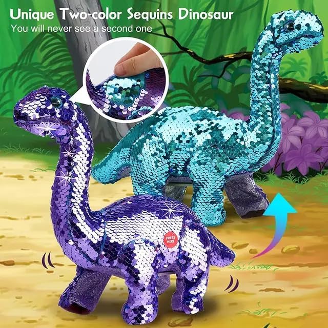 Jouets de dinosaures amusants, cadeaux pour les enfants de 3, 4, 5, 6, 7, 8, 9 ans, simulation de parole et de chant, rugissement Geräusche