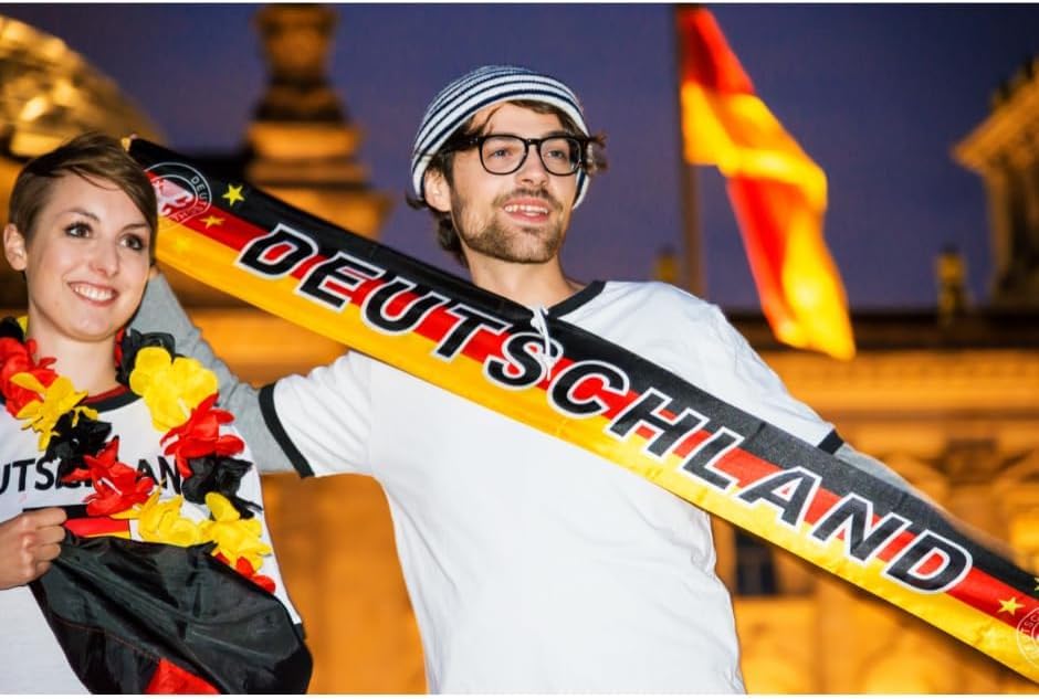10x 2er AKTIONS-Set  Autoflagge Deutschland Flagge Autofensterfahnen Fussball Europameisterschaft Fanartikel
