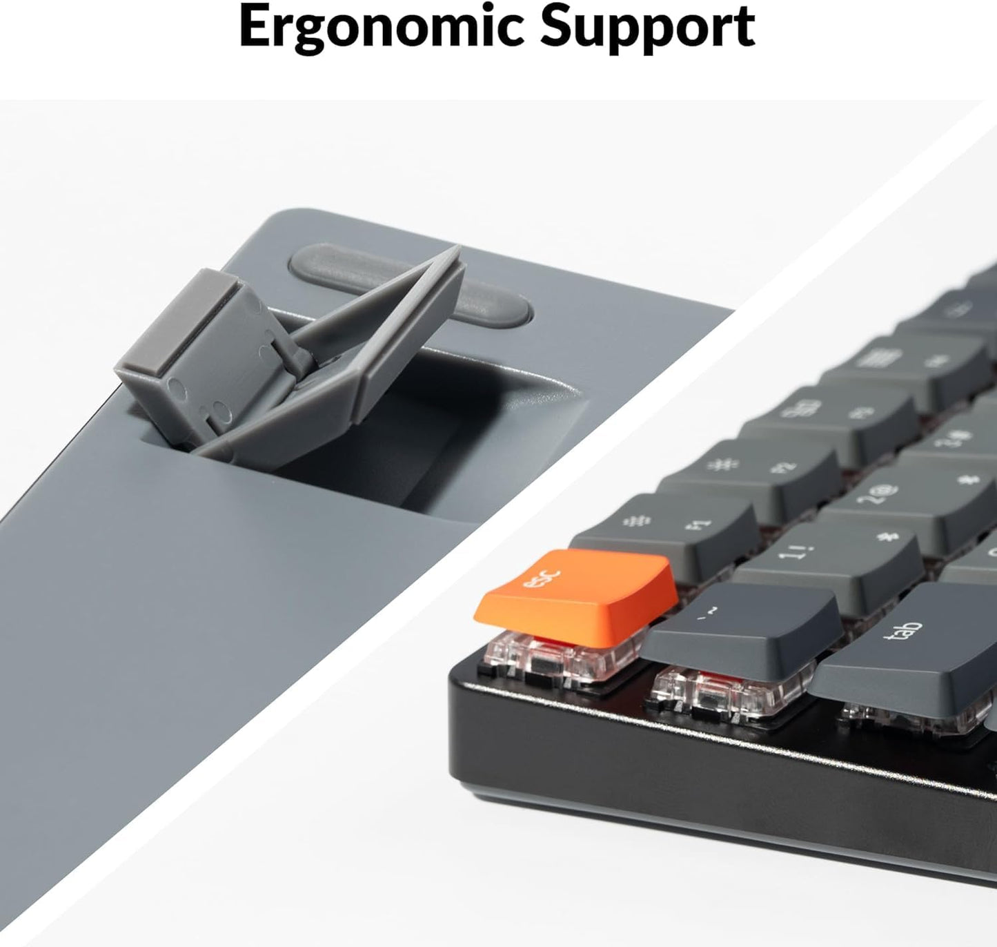 Keychron K3 Ultra-Slim Bluetooth Wireless Mechanische Tastatur, 75% ISO-DE-Layout Hot-Swap-fähig Low Profile Optischer Brauner Schalter RGB Gaming-Tastatur für Mac Windows