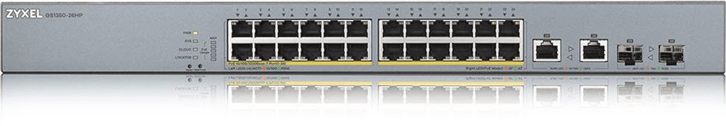 ZyXEL GS1350-26HP-EU0101F – Managed – L2 – Gigabit Ethernet (10/100/1000) – Power over Ethernet (PoE) – Rack-Einbau