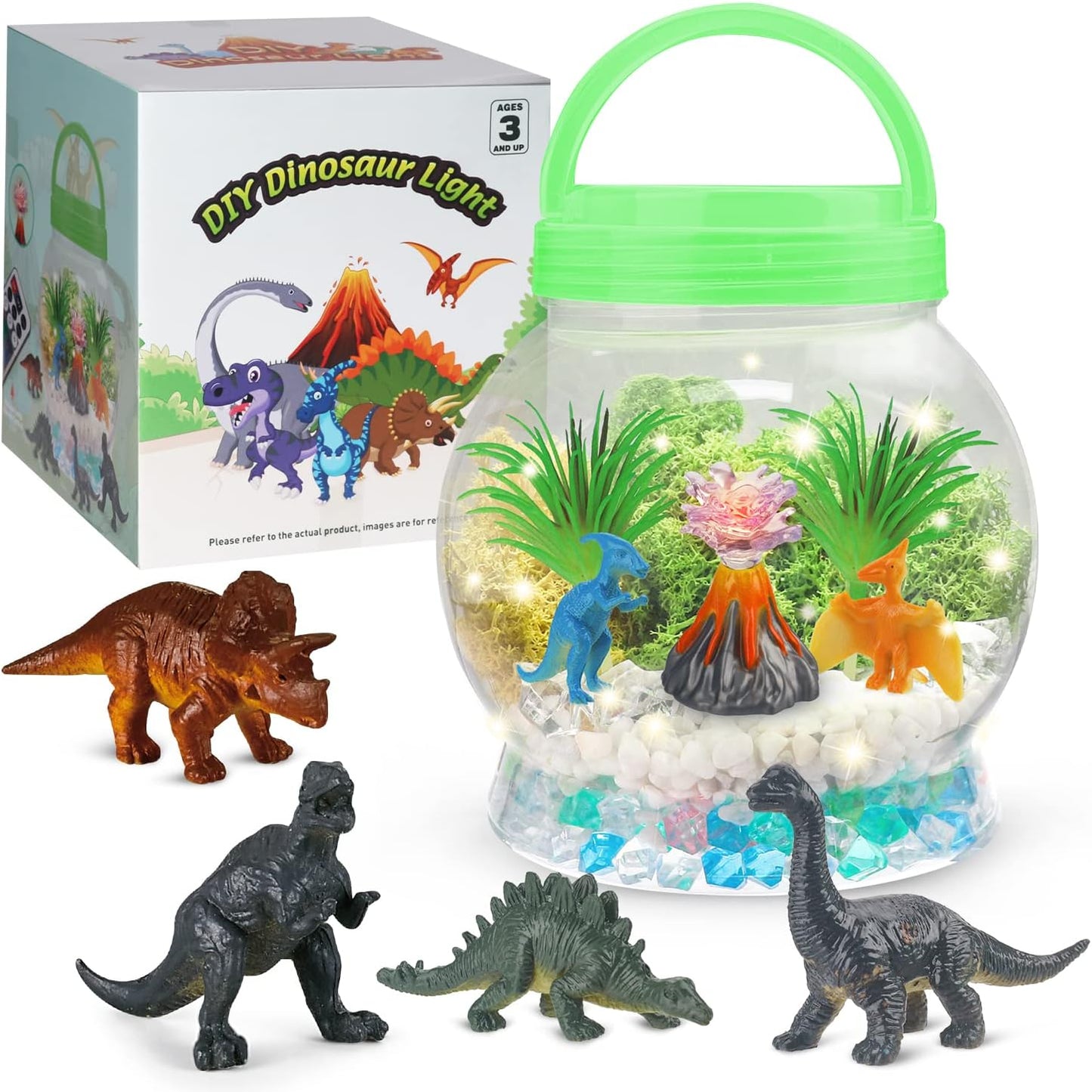 SLDALES DIY Dinosaurier-Nachtlicht