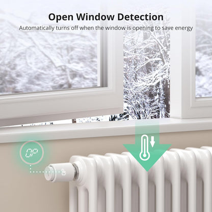 Thermostatique SONOFF ZigBee 3.0, 1 pièce, reconnaissance de fenêtre, compatible avec Alexa/Google Home, hub Zigbee requis