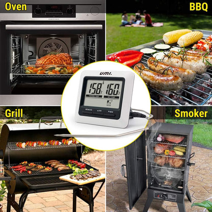 Umi. Fleischthermometer, digitales Bratenthermometer, Ofenthermometer, Grillthermometer, Barbecue Smoker Kerntemperaturthermometer mit Sonde für das Kochen von Fleisch in der Küche