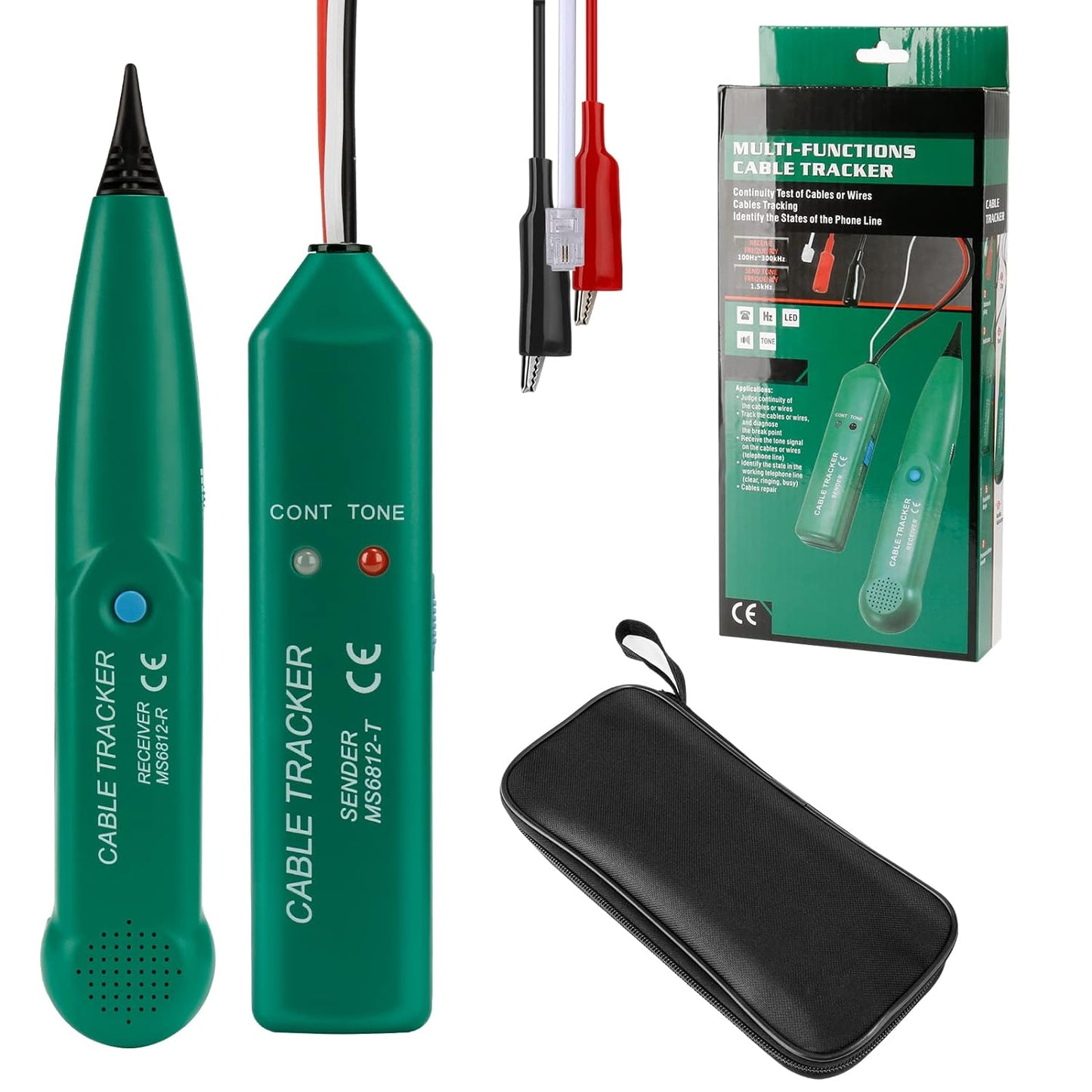Kabel-Tracker für Kabeldetektor, multifunktionaler Kabeldetektor für Netzwerk-Kabeltester, Testschaltungstransit