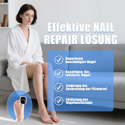 Nagelpilz Laser gerät Laser Nagelpilz Schnell Wirkende Hocheffizientes Nagelpilz Kaltlasertherapie, Behandlung von mehreren Zehen und bequemen Füßen 4 Blau 2 Infrarot Therapie Nagelpilz Laser (a)