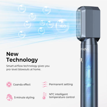 Atopskins Pro Air styler 6 in 1 Airbrush Haarstyler Hair Styler mit Rundbürste, Warmluftbürste, Föhnbürste, Haartrockner, Air Culer, Hairstyler Airstyler für Alle Haartypen, Trocknen, Glätten, Locken