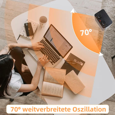 Heizlüfter energiesparend Heizung Keramik - elektrisch heizgeräte 3 Modi PTC leise heizstrahler innenraum 1500W Bad Thermostat 70° Oszillation Elektroheizer Überhitzungsschutz & Kippschutz
