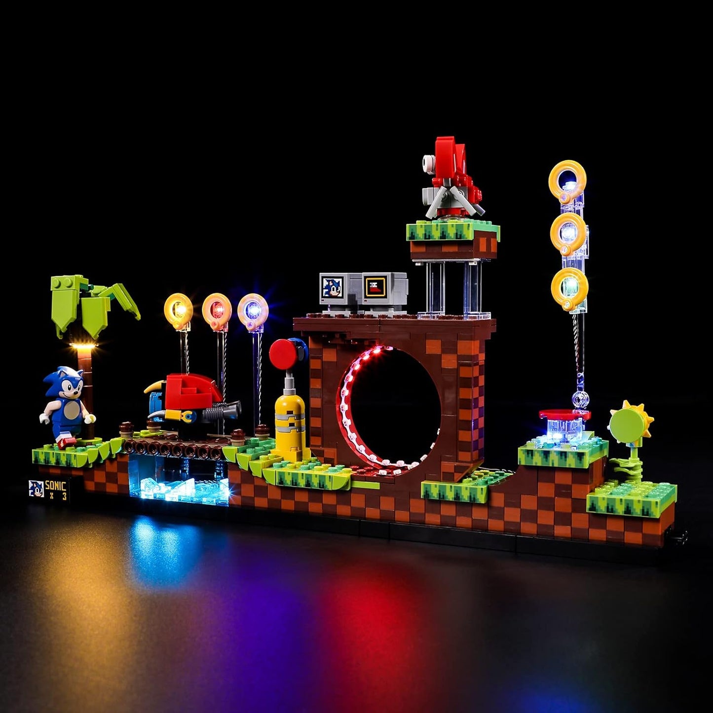 BRIKSMAX 21331 Led Beleuchtungsset für LEGO Sonic The Hedgehog-Green Hill Zone - Compatible with Lego Ideas Bausteinen Modell - Ohne Lego Set